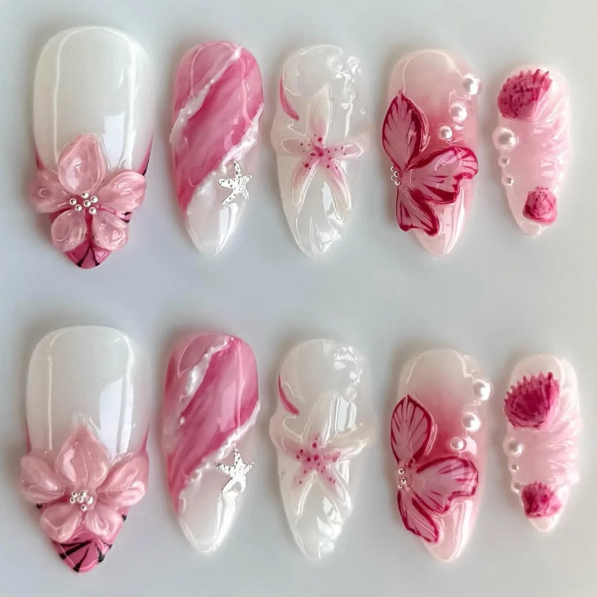 Gilded Almond Press-On Nails