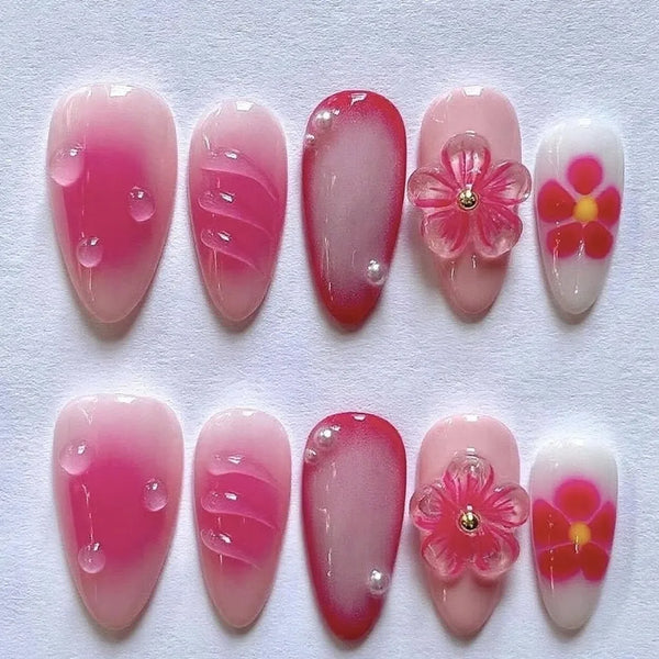 Gilded Almond Press-On Nails