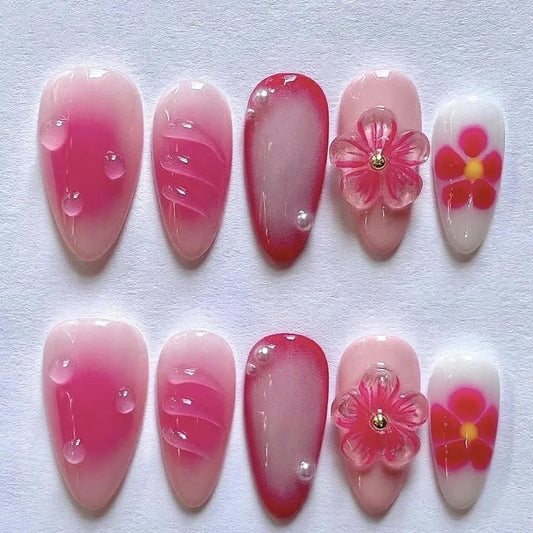 Gilded Almond Press-On Nails