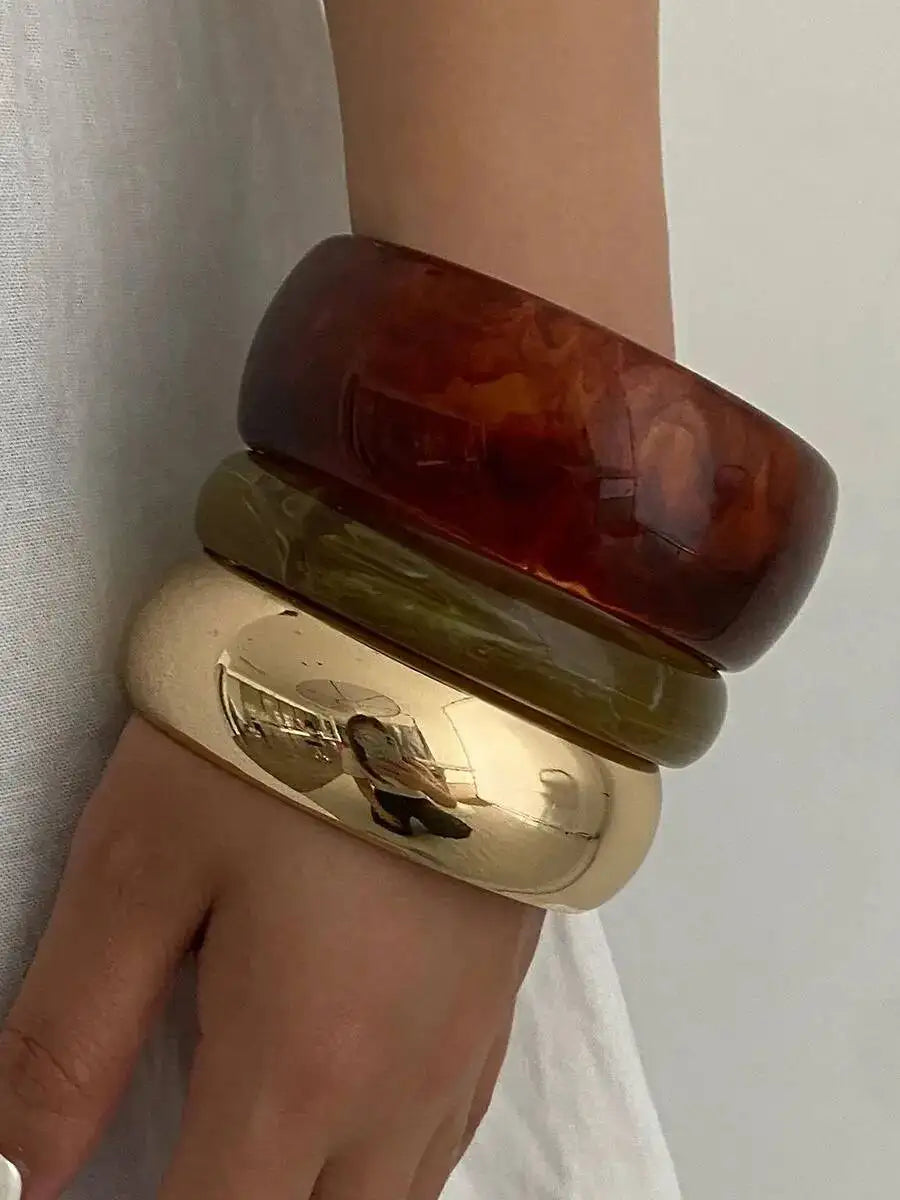 Boho Chic Resin Bangles