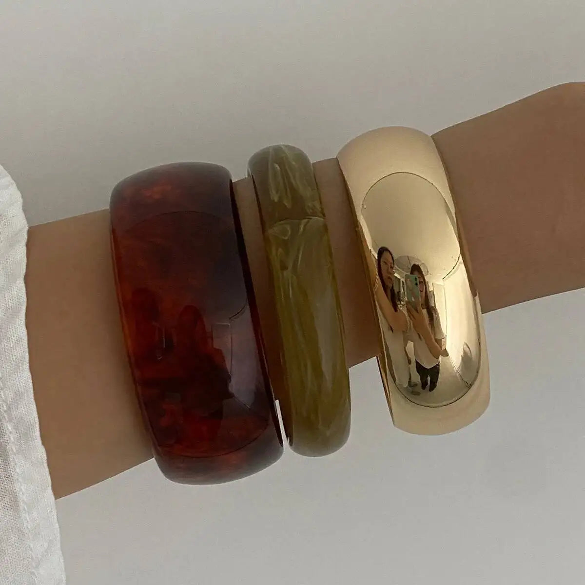 Boho Chic Resin Bangles