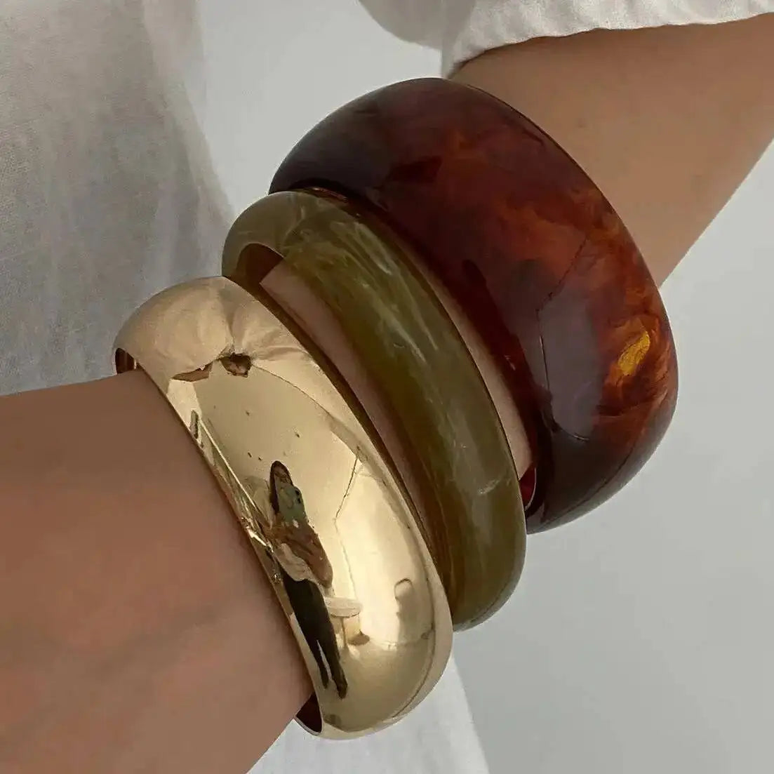 Boho Chic Resin Bangles