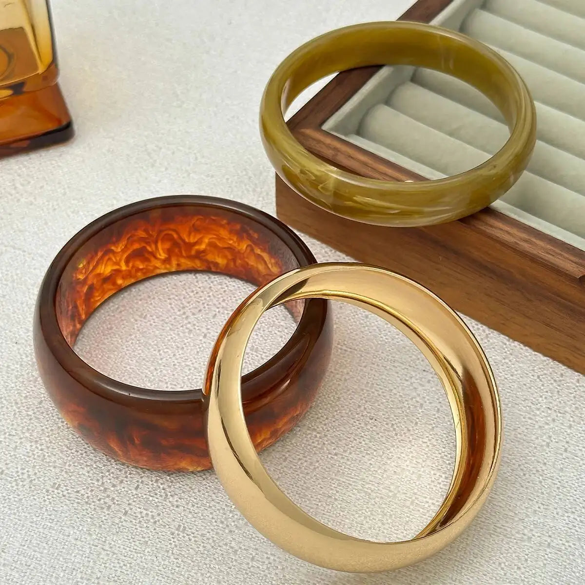 Boho Chic Resin Bangles