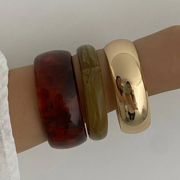 Boho Chic Resin Bangles